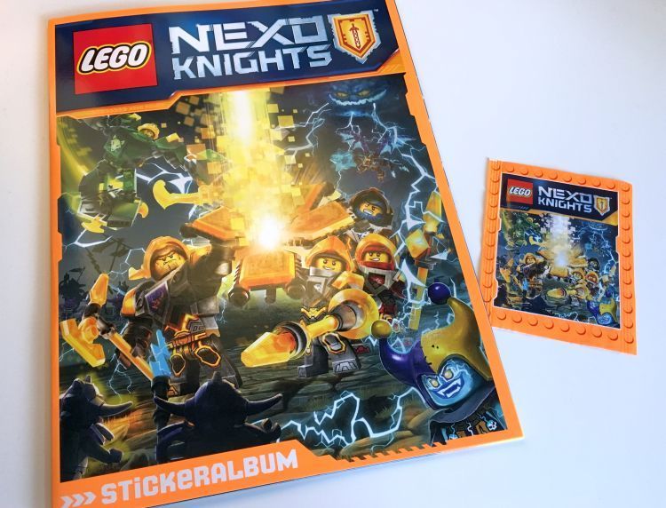 LEGO Nexo Knights 50 Sammelsticker Mix keine doppelten inklusive Silbersticker 