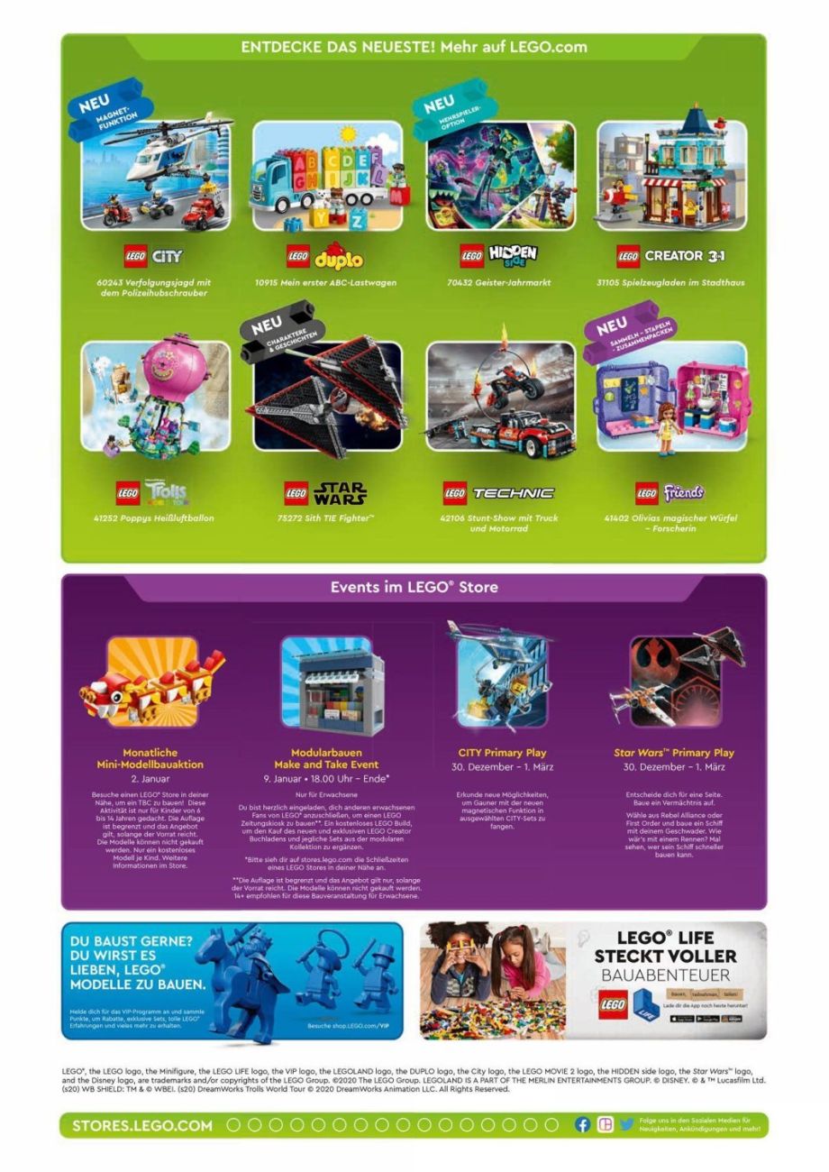 LEGO Store Flyer Januar 2020