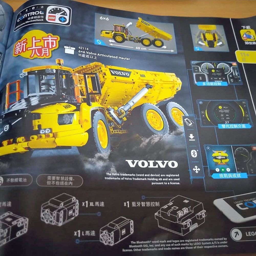 LEGO Technic 6x6 Volvo Articulated Hauler (42114)