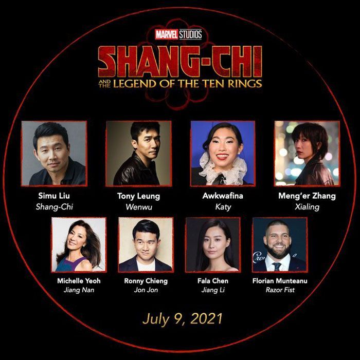 Shang-Chi And The Legend Of The Ten Rings - Cast (Foto: Marvel)