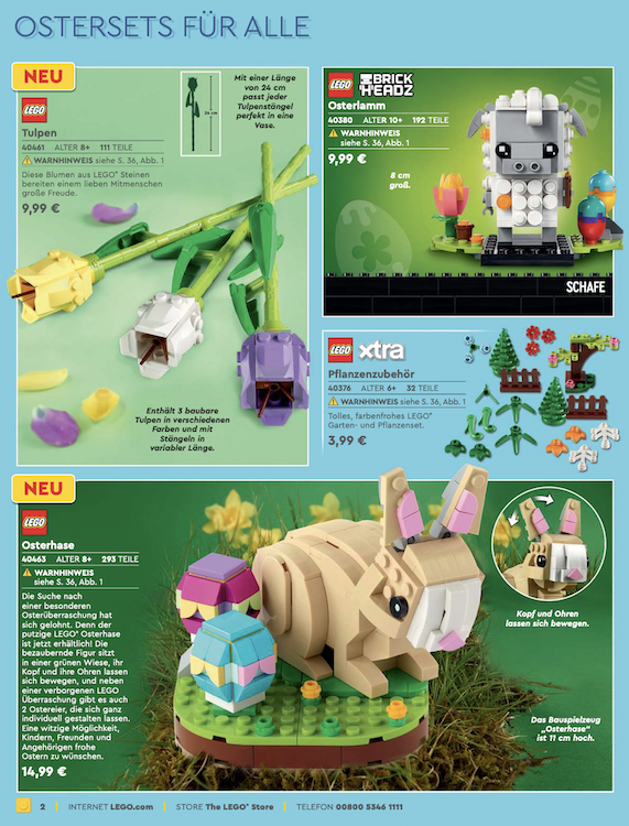 LEGO Katalog Ostern 2021