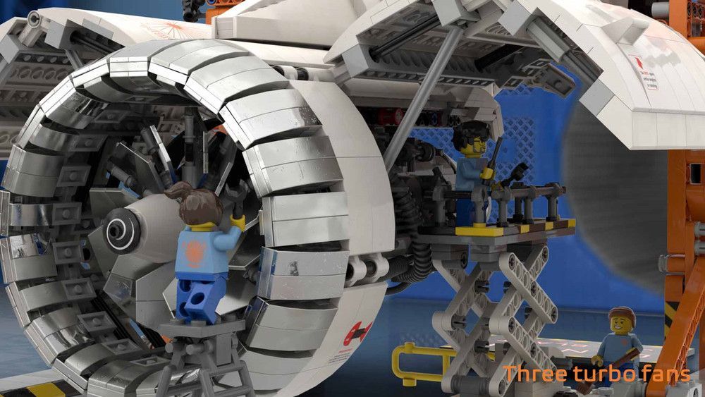 LEGO Ideas Aircraft Engine Workshop